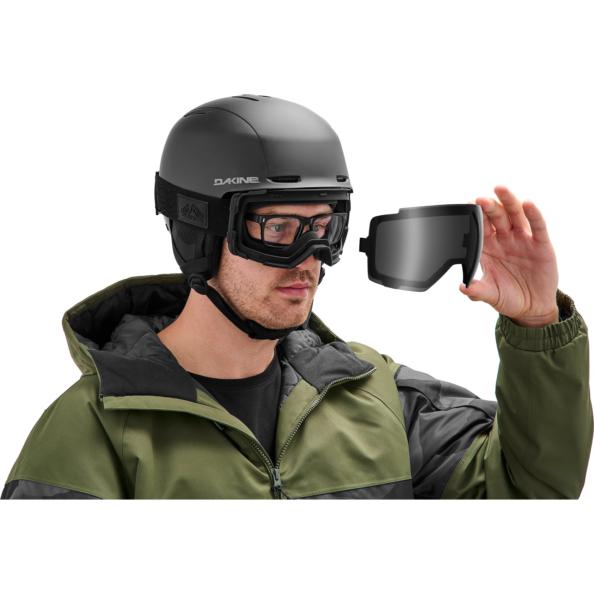 Domain Snow Goggle Plus - Black/Black/Storm Yellow - Image 5