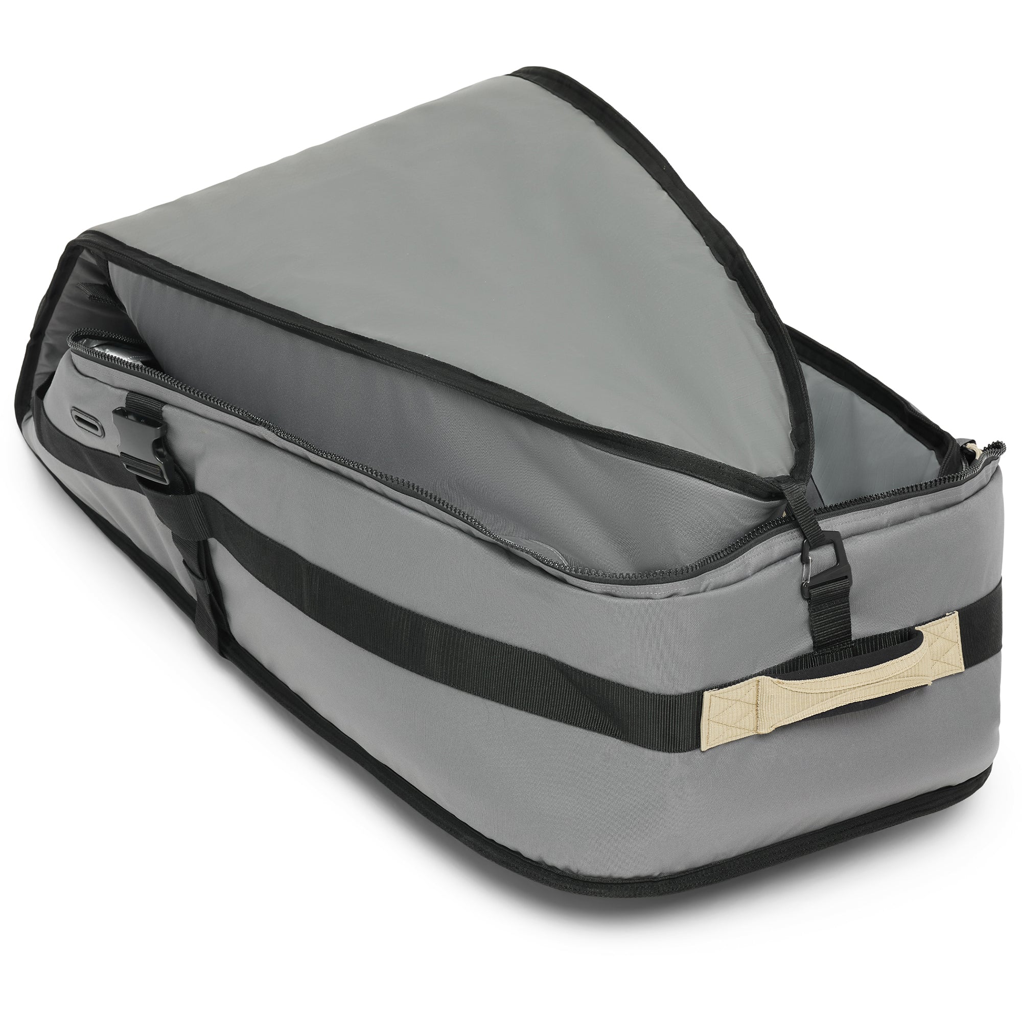 World Traveler Quad Surfboard Roller Bag - Castlerock/Stone - Image 6